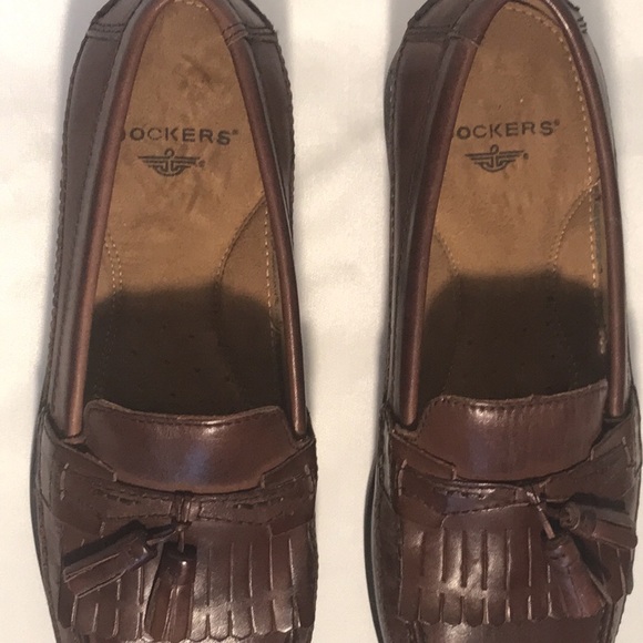 Dockers, Dark Brown Leather Loafers, Size 9 - Picture 2 of 5